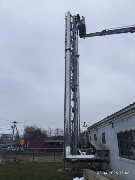 Монтаж дымохода котельной 1.2 МВт — г.о. Истра