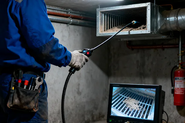 Эндоскопическая диагностика вентиляционных и канализационных систем